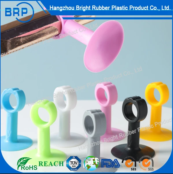 Self-Adhesive Silicone Wall Protectors Door Handle Bumpers